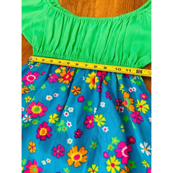 Vintage 1960s Colorful Floral Maxi Dress, Size Small, Made in California - Picture 7 of 10